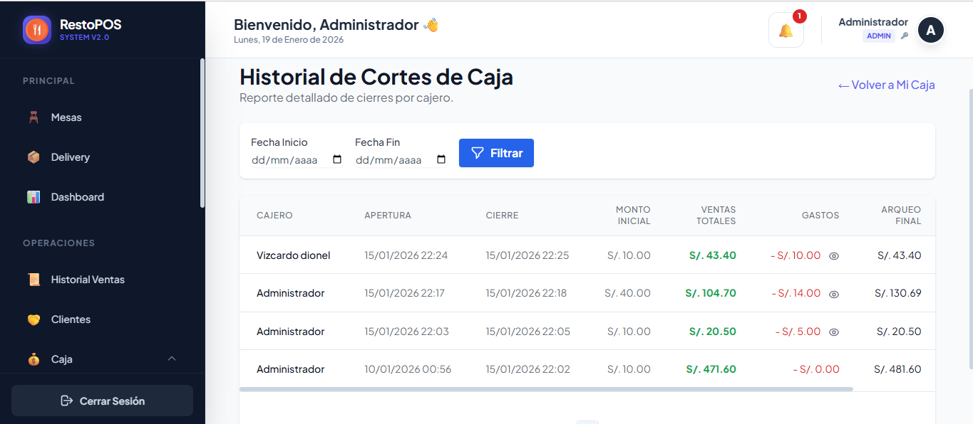 Galería de RestoPOS 7